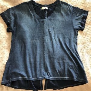 Anthropologie Navy blue Cloth & Stone V-neck top